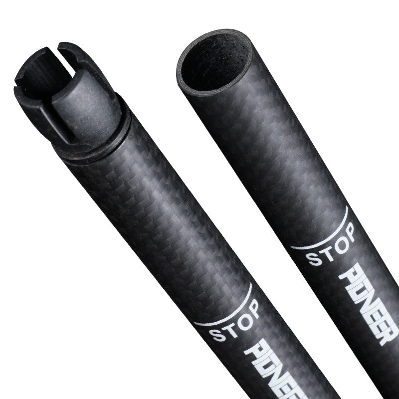 Carbon Fiber Outer Lock Curved Handle Trekking Pole Crutch
