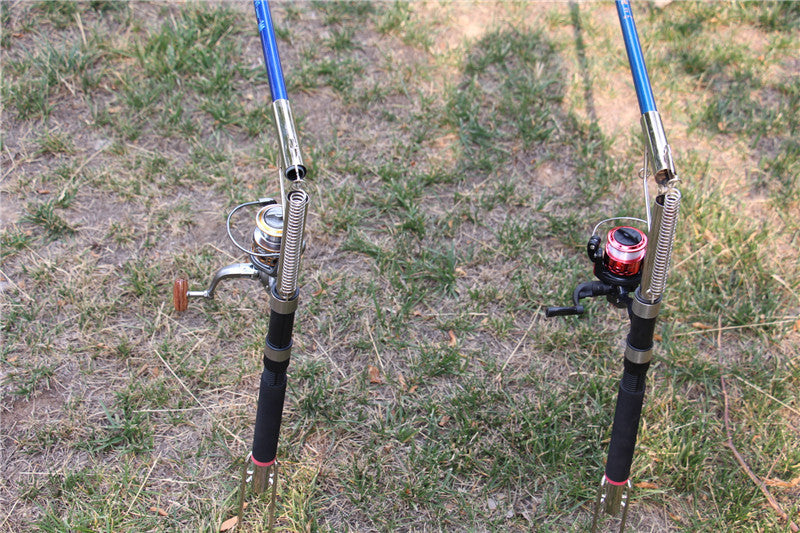 Automatic Spring Fishing Rod Pole Support Set Complete Gear Kit