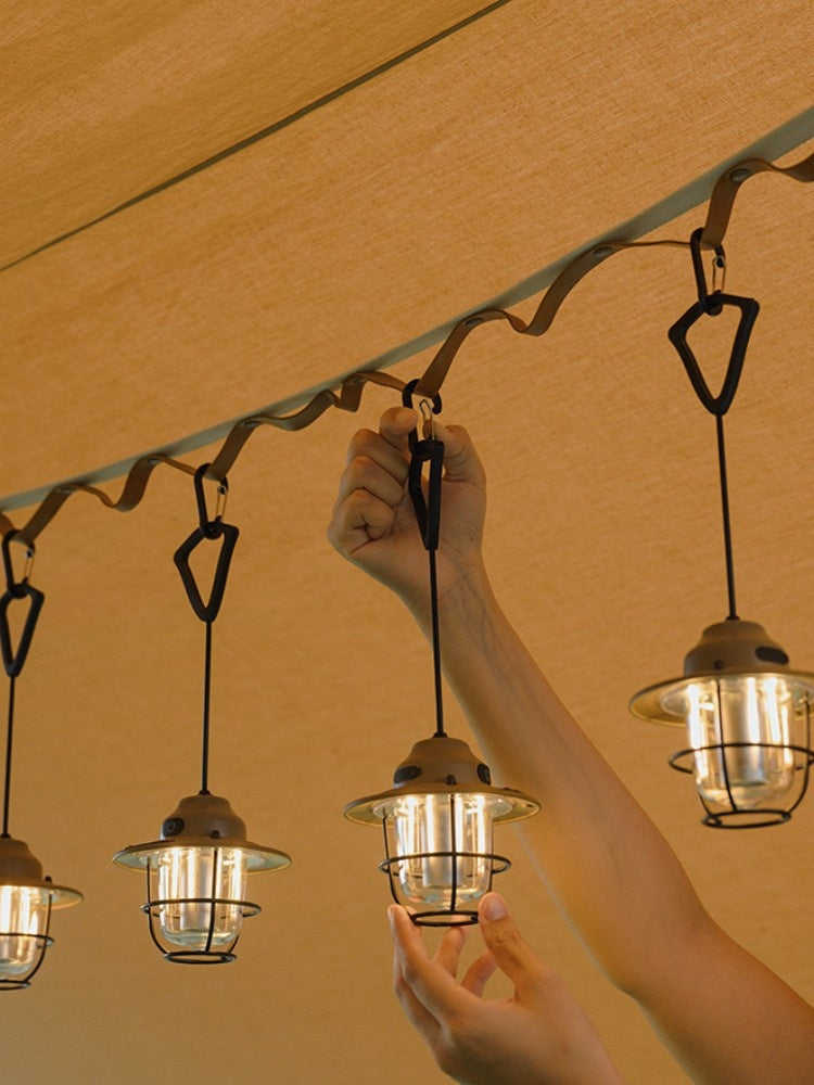 Shanqu Pine Cone Outdoor Camping Lantern Chandelier Lamp