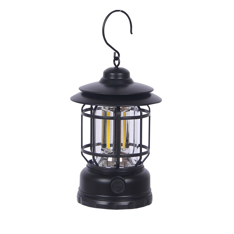 Retro Rechargeable Outdoor Camping Lantern Atmosphere Tent Lamp