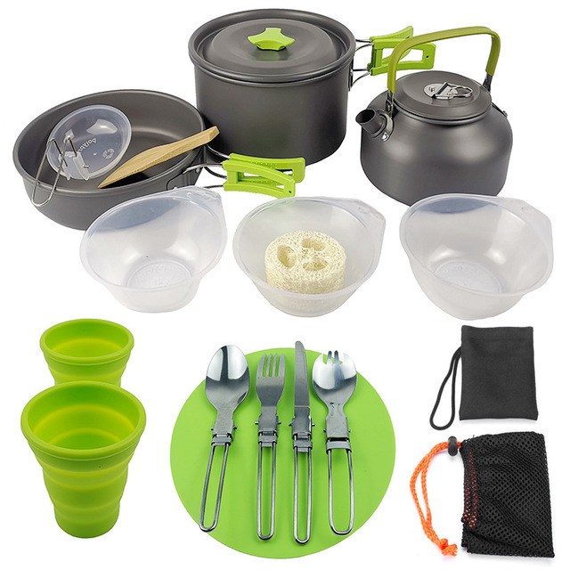 Lightweight Foldable Outdoor Camping Hiking BBQ Cookware Set