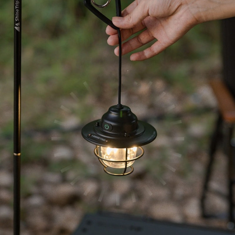 Shanqu Pine Cone Outdoor Camping Lantern Chandelier Lamp