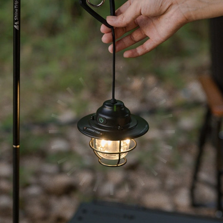 Shanqu Pine Cone Outdoor Camping Lantern Chandelier Lamp