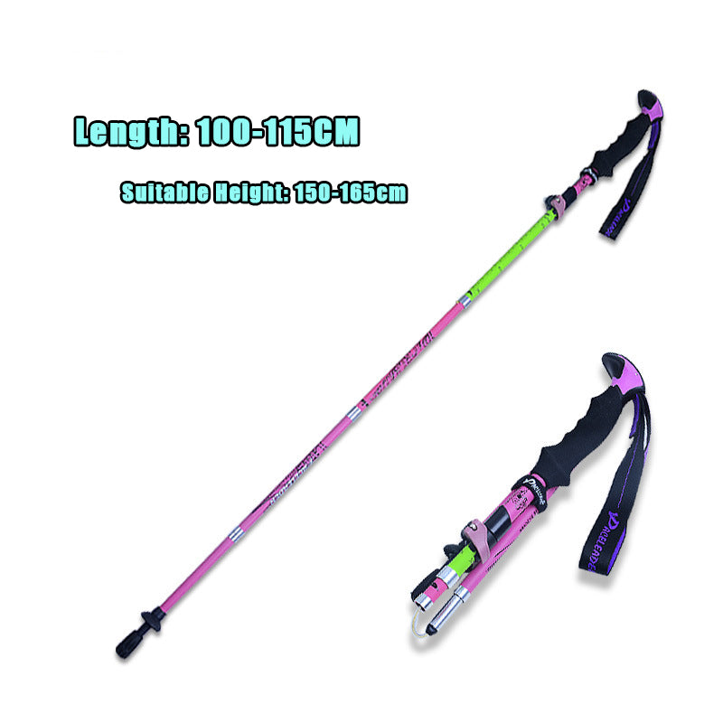 Carbon Fiber Folding Trekking Poles Outdoor Equipment