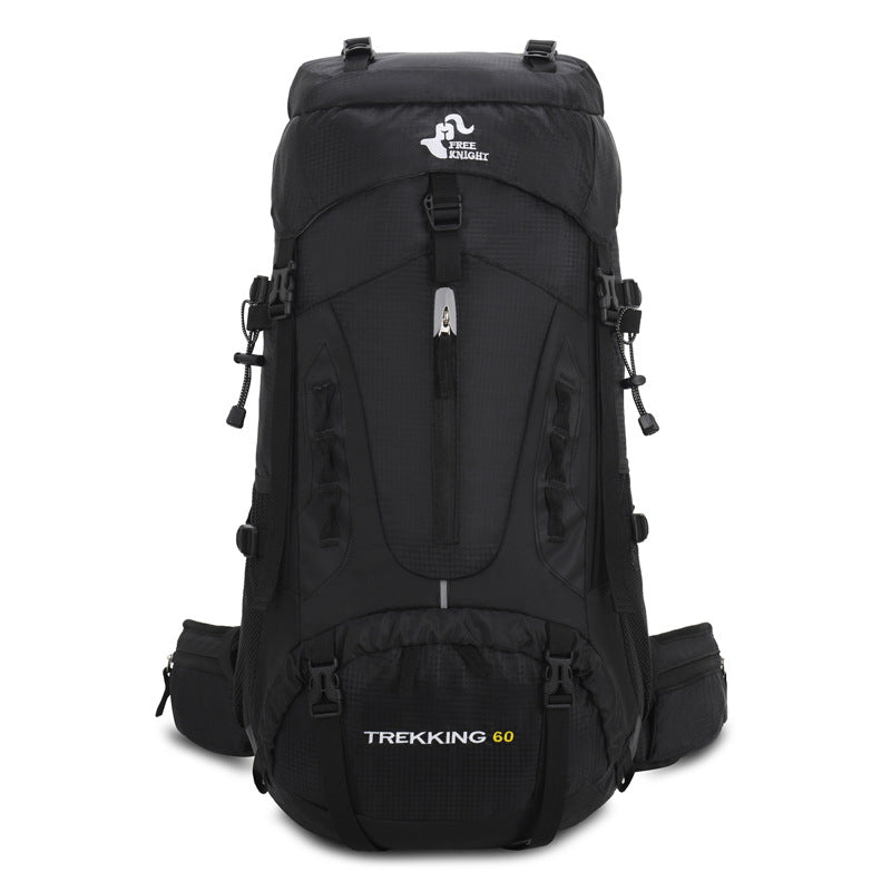 60L Mountaineering Hiking Backpack With Rain Cover