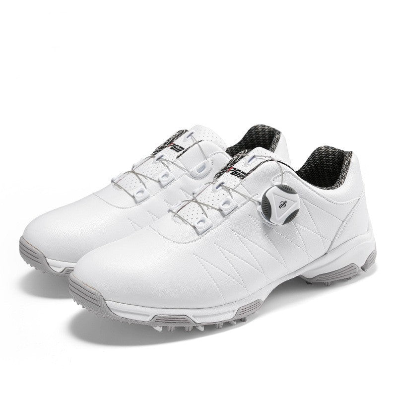 Women’s Waterproof Golf Sneakers Spin Lacing Anti-Slip Shoes