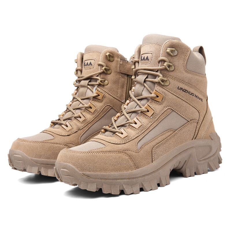 Men's High-Top Winter Tactical Hiking Desert Snow Boots