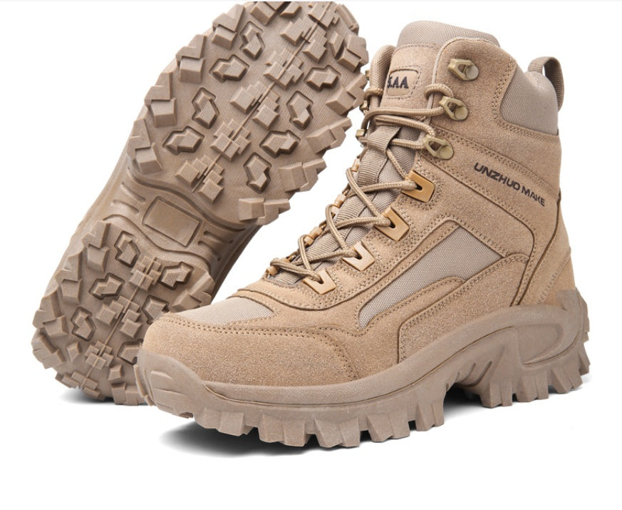 Men's High-Top Winter Tactical Hiking Desert Snow Boots