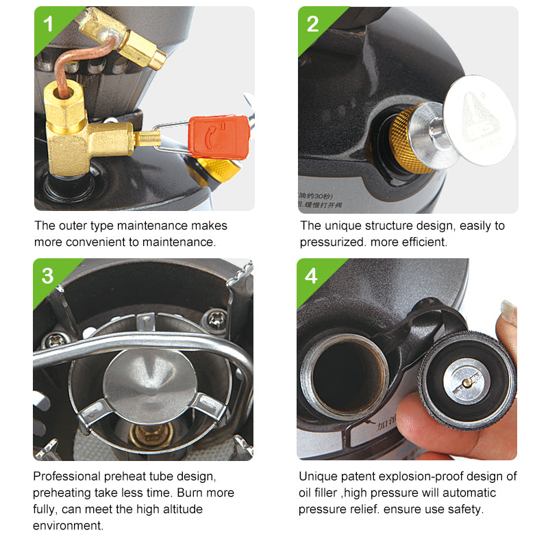 Heavy-Duty Field Oil Stove Outdoor Camping Mountaineering Gasoline Stove