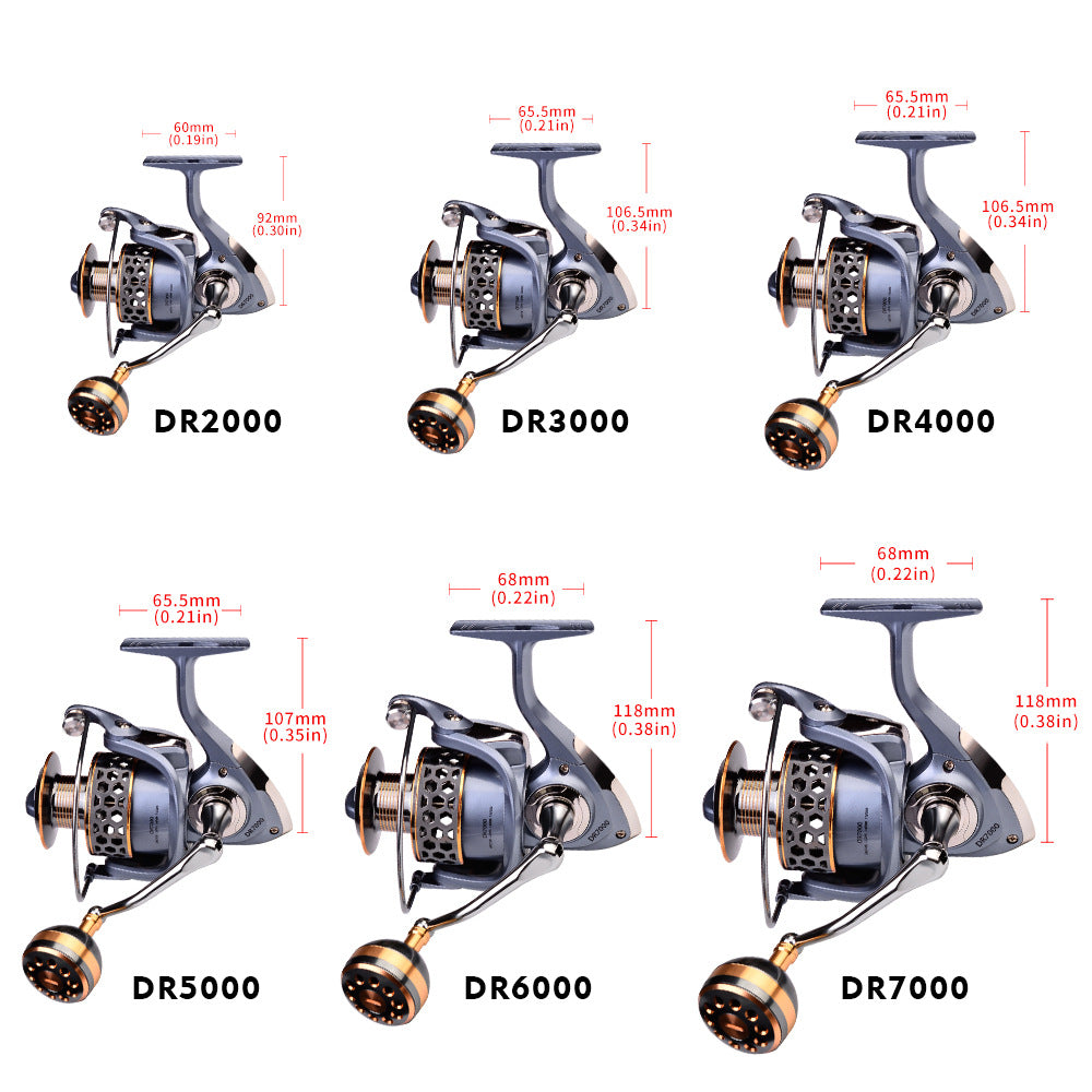 Full Metal Spinning Fishing Reel Luya Wheel