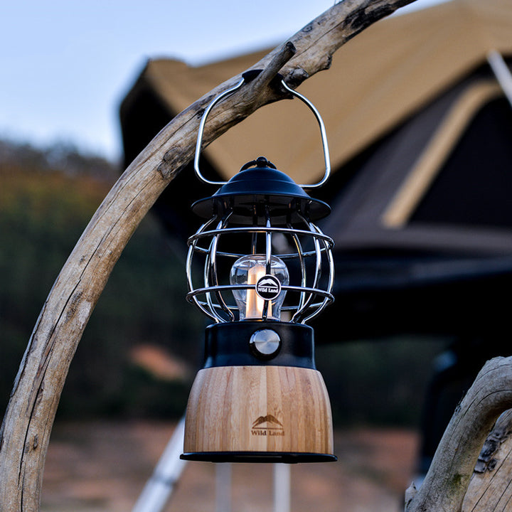 Retro Portable Hanging Tent Camping Atmosphere Lantern Light