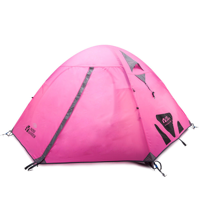 Double Layer Aluminum Pole Camping Tent