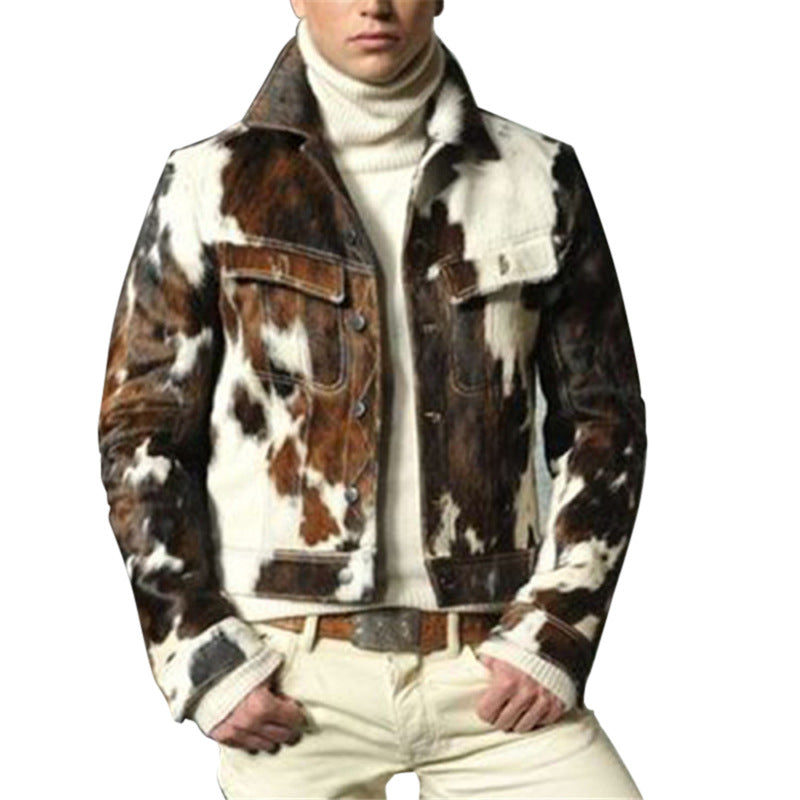 Men's Slim Fit Camouflage Fashion Coat