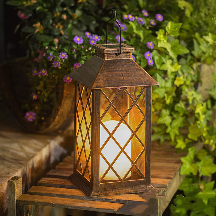 Solar Wind LED Outdoor Plastic Lantern