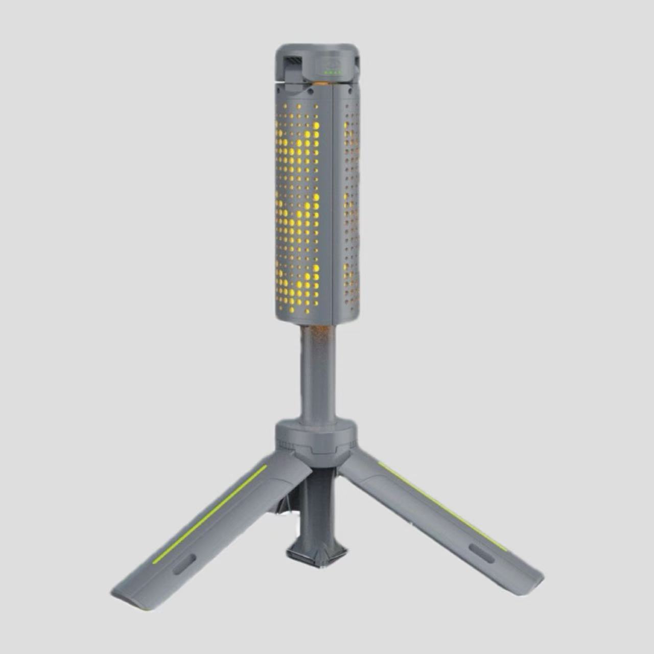 Rechargeable Multifunctional Camping Lantern With Three-Leaf Bracket