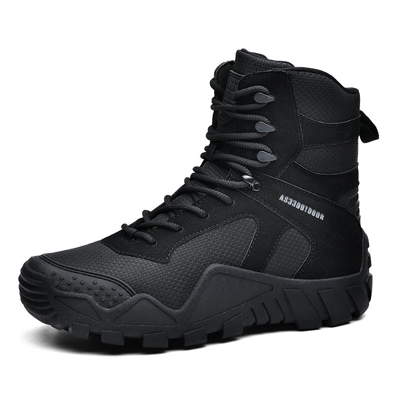 Durable High-Top Tactical Outdoor Hiking Boots For Men