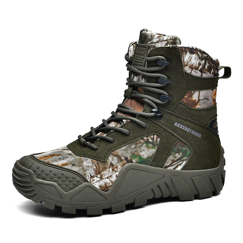 Durable High-Top Tactical Outdoor Hiking Boots For Men