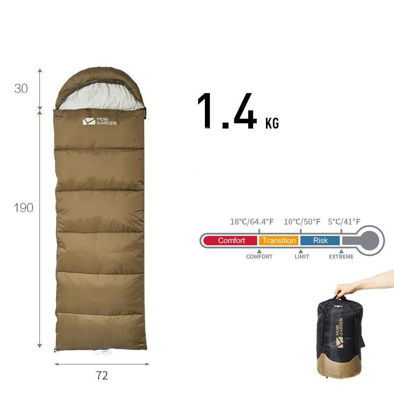 Thickened Mummy Sleeping Bag For Winter Camping