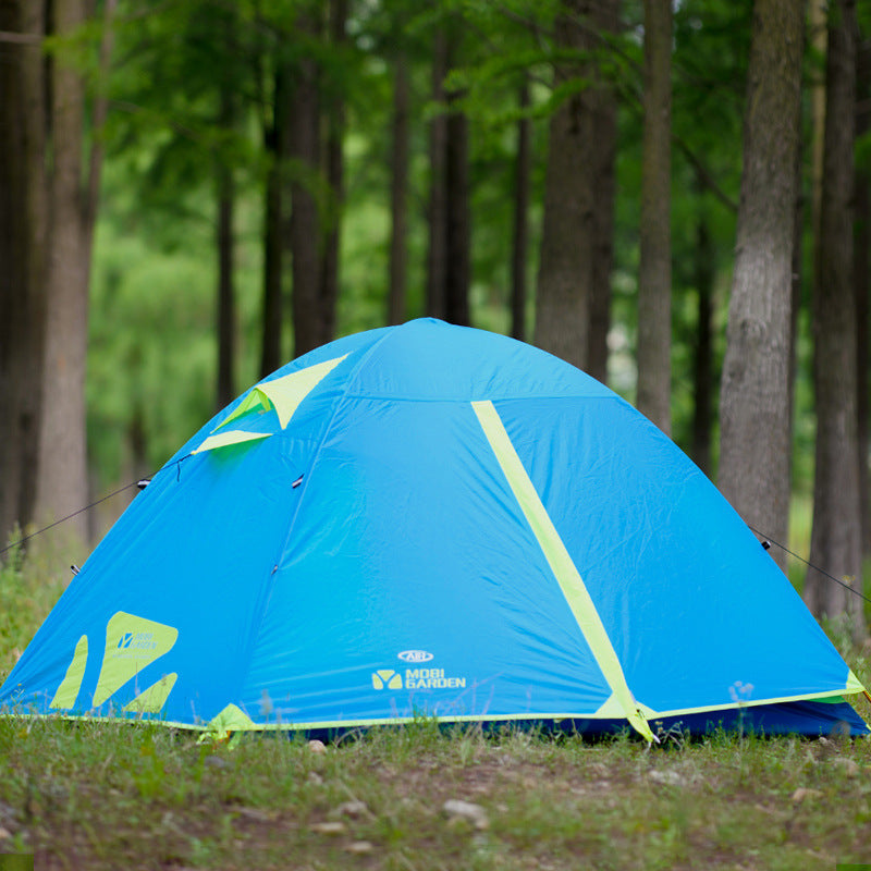 Double Layer Aluminum Pole Camping Tent
