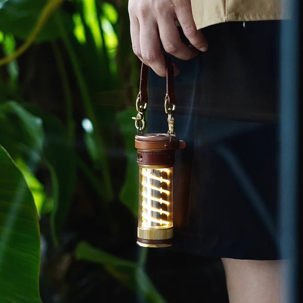 Camping Lantern Leather Hanging Rope Set For Edison Lantern