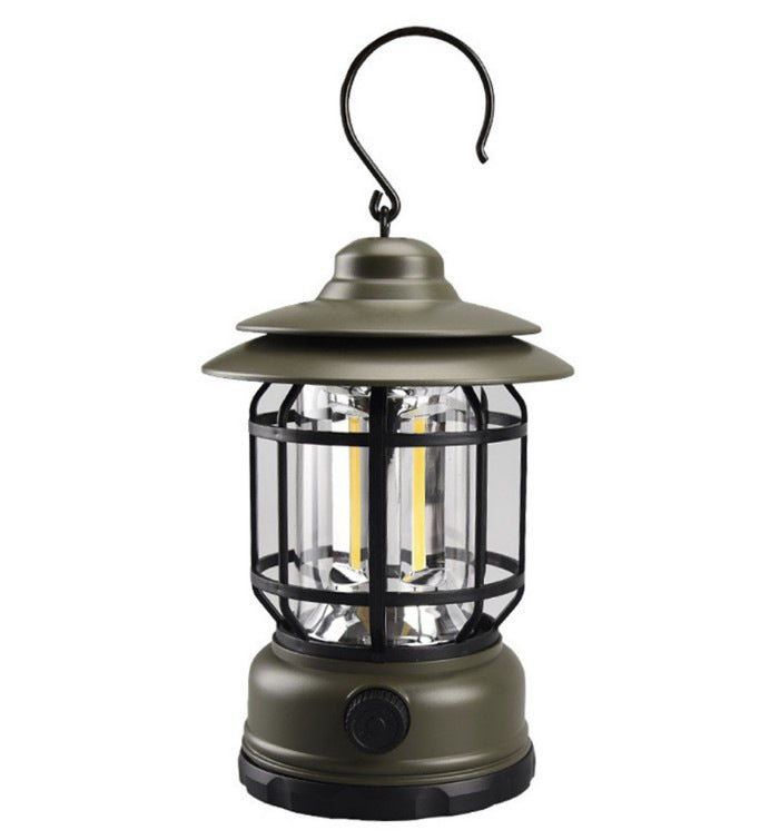 Retro Rechargeable Outdoor Camping Lantern Atmosphere Tent Lamp