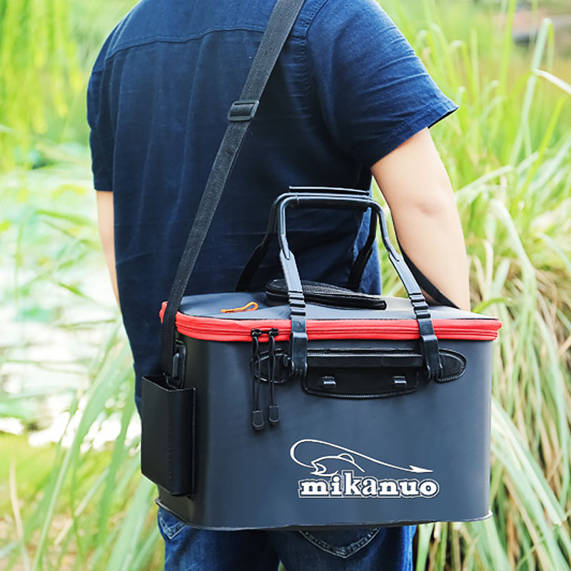 EVA Folding Fishing Tackle Storage Bag Bucket