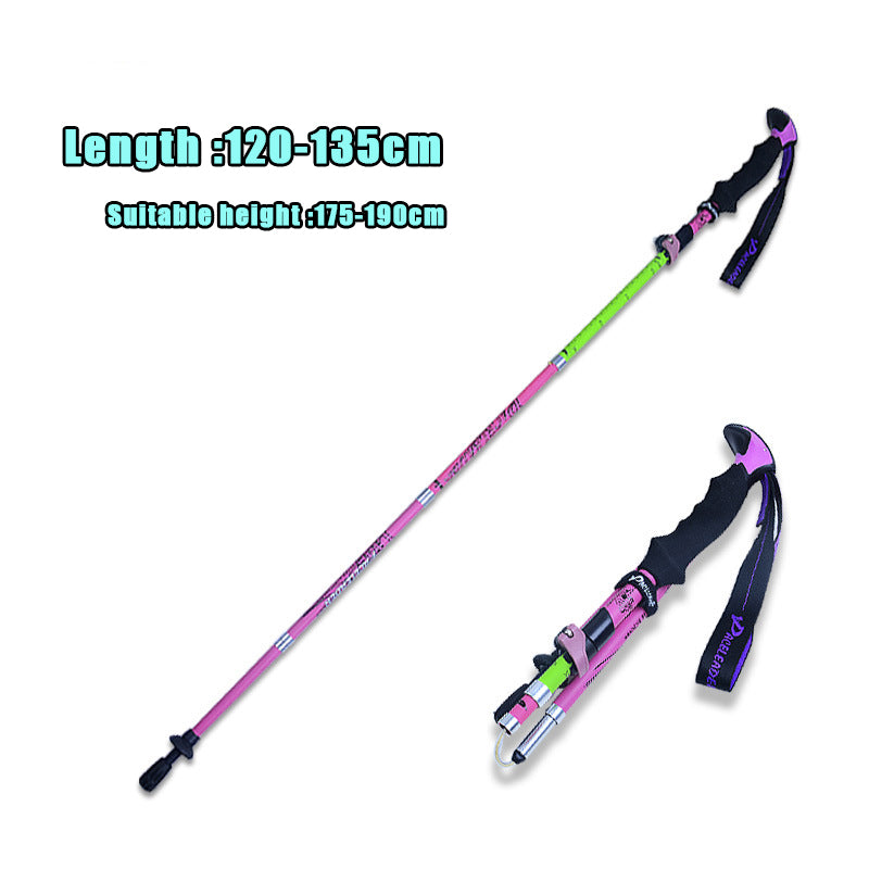 Carbon Fiber Folding Trekking Poles Outdoor Equipment