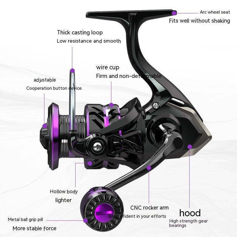 All-Metal Spinning Fishing Reel