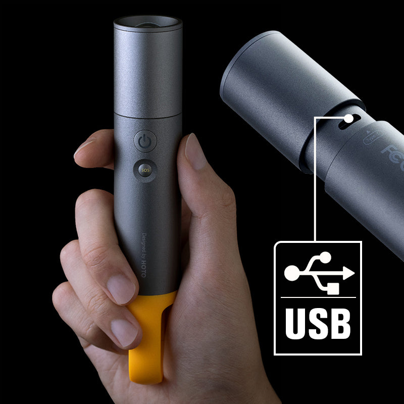 Bright Zoom Flashlight Long Battery Life Camping