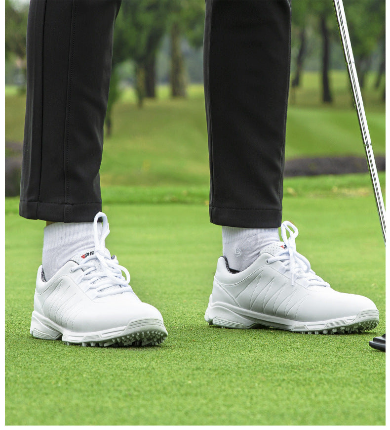 Women’s Waterproof Golf Sneakers Spin Lacing Anti-Slip Shoes