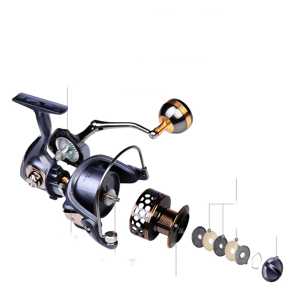 Full Metal Spinning Fishing Reel Luya Wheel