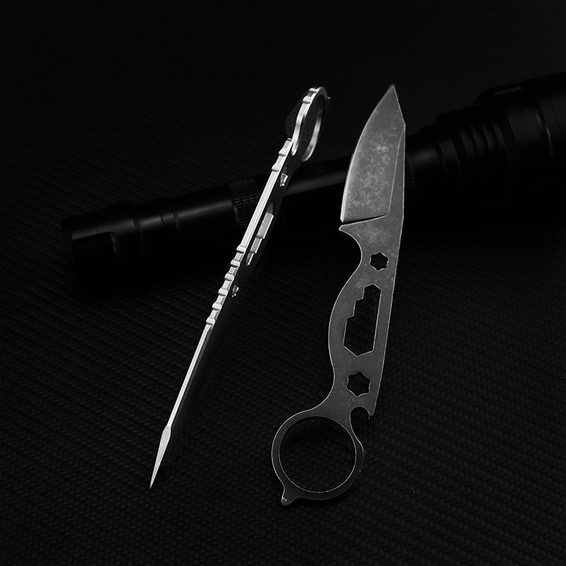 Wilderness Survival Straight Edge Pocket Hunting Knife