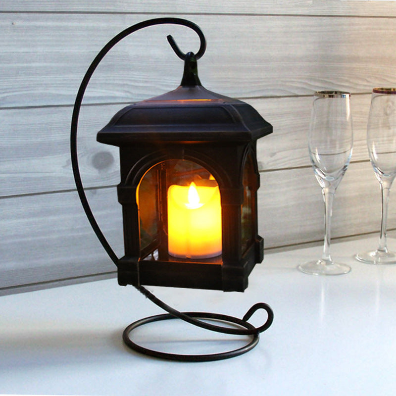 Solar Swing Candle Outdoor Lantern