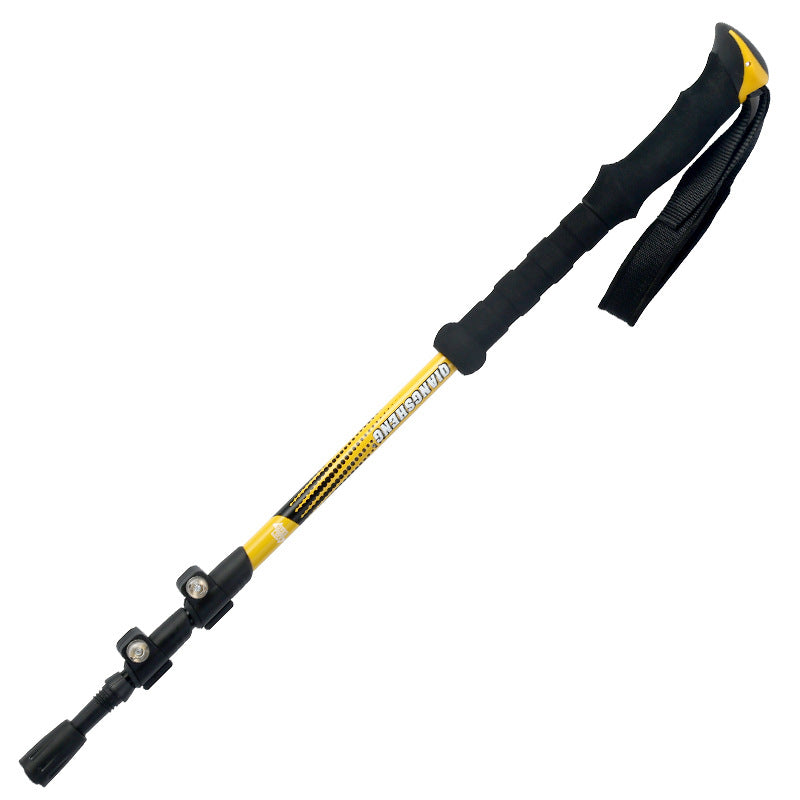 Outer Lock Telescopic Straight Handle Trekking Pole