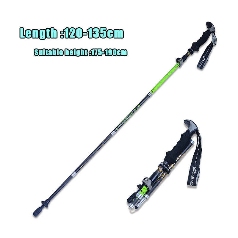 Carbon Fiber Folding Trekking Poles Outdoor Equipment