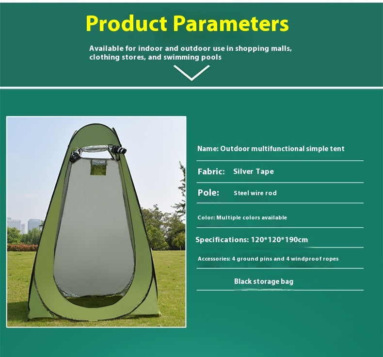 Outdoor Camping Toilet Shower Changing Tent