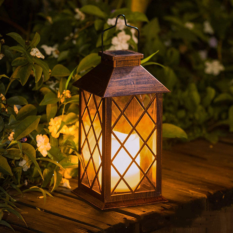 Solar Wind LED Outdoor Plastic Lantern