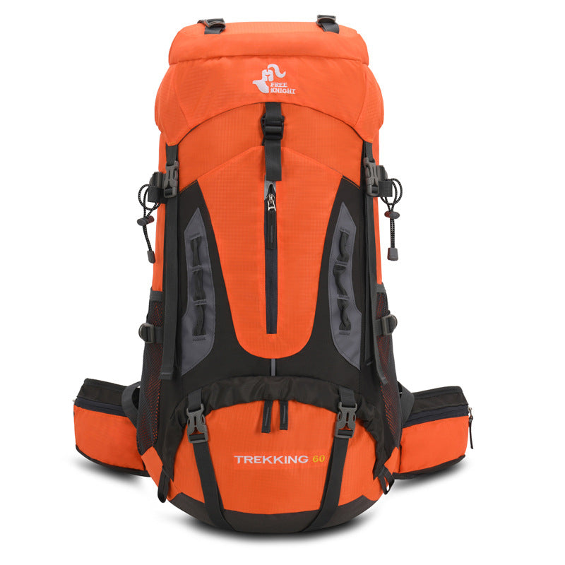 60L Mountaineering Hiking Backpack With Rain Cover