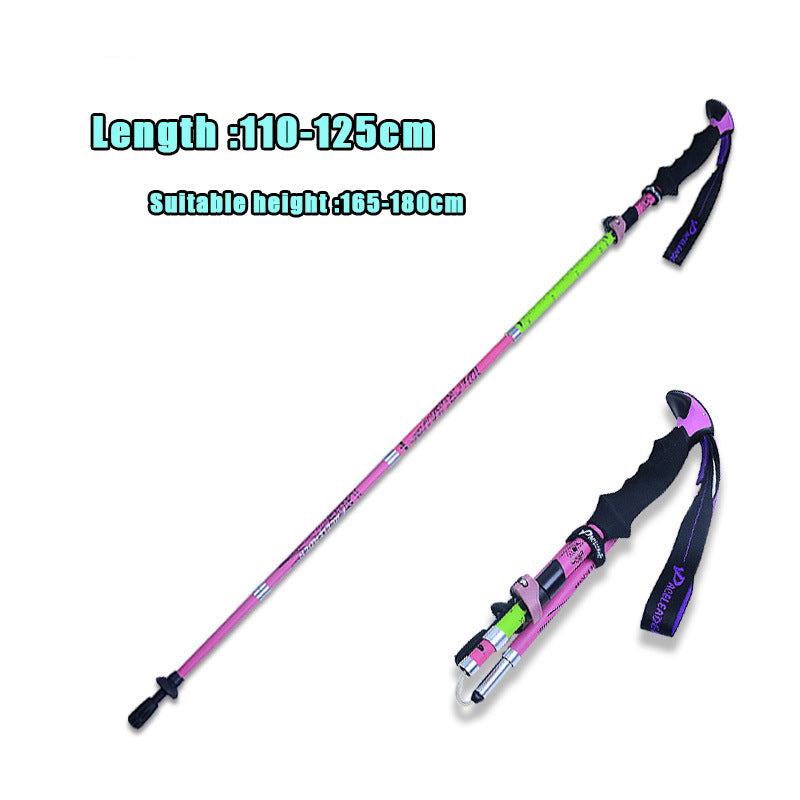 Carbon Fiber Folding Trekking Poles Outdoor Equipment