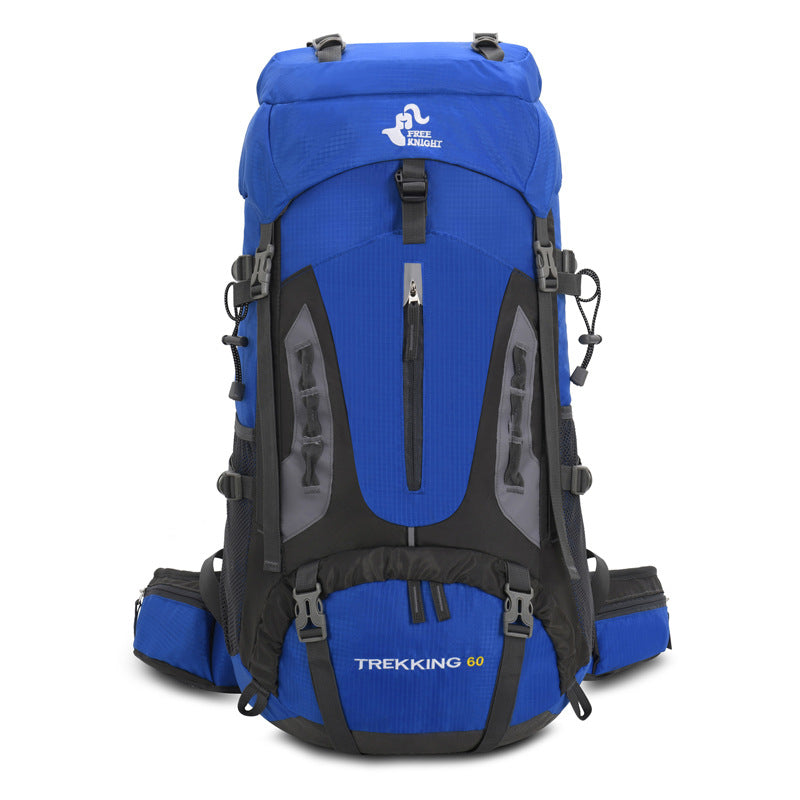 60L Mountaineering Hiking Backpack With Rain Cover