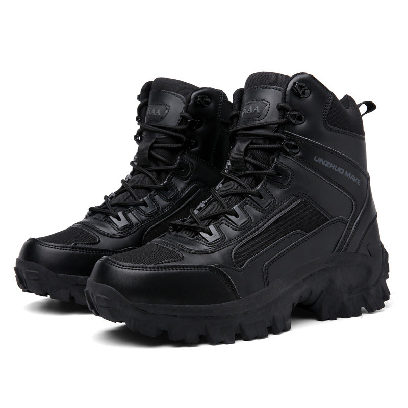 Men's High-Top Winter Tactical Hiking Desert Snow Boots