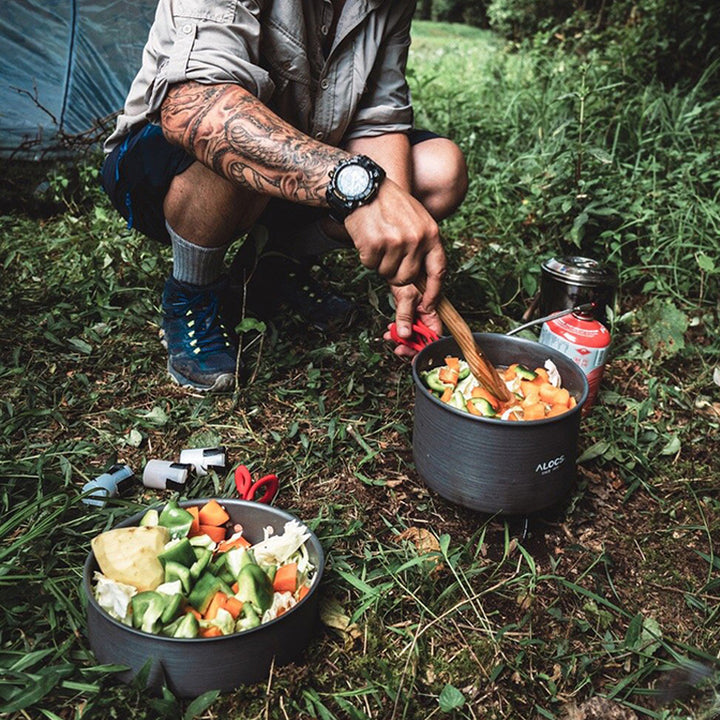 Portable Outdoor Camping Cookware Pot Set