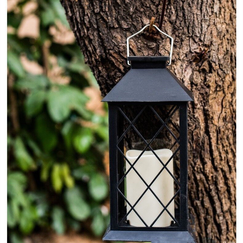 Solar Wind LED Outdoor Plastic Lantern
