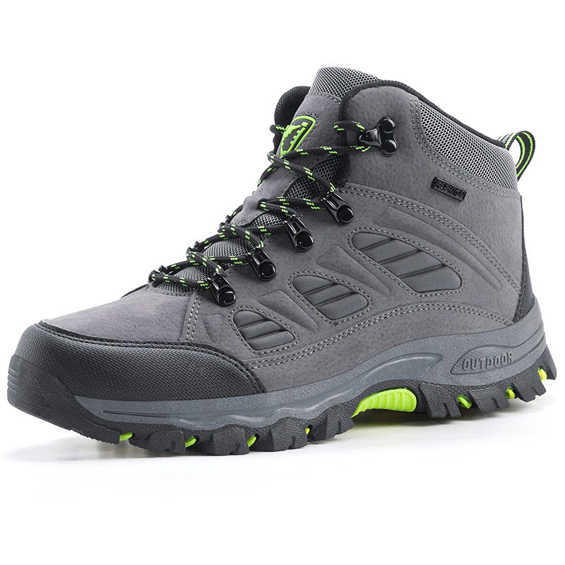 Couple High-Top Waterproof Non-Slip Hiking Mountaineering Shoes