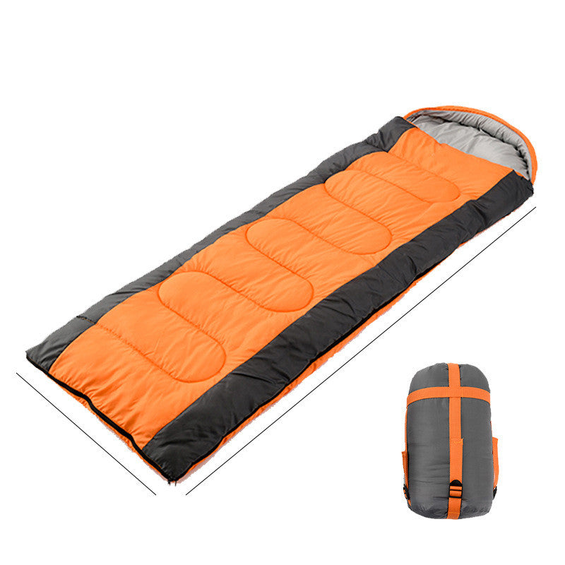 Outdoor Hooded Envelope Sleeping Bag For Camping
