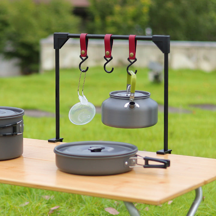Adjustable Outdoor Camping Desk Rack Hanging Storage Hook Stand