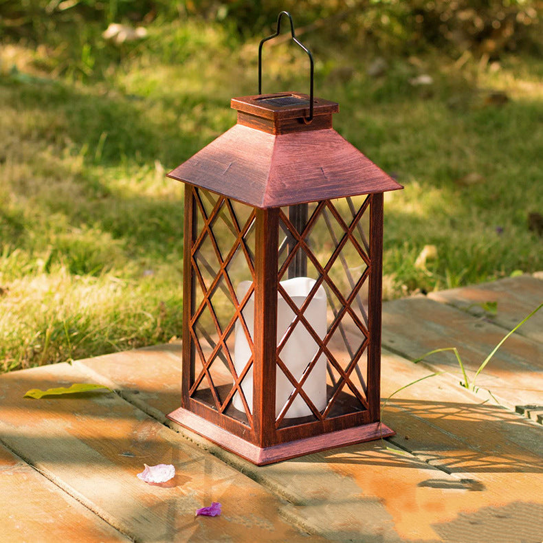 Solar Wind LED Outdoor Plastic Lantern
