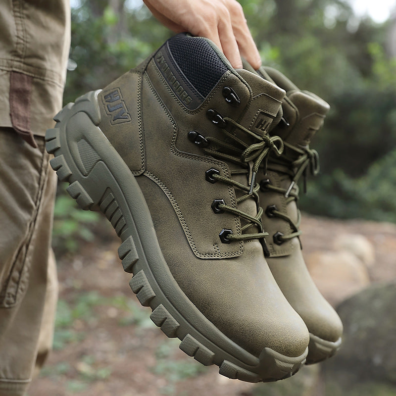 High-Top Outdoor Hiking Boots Large Size Training Shoes
