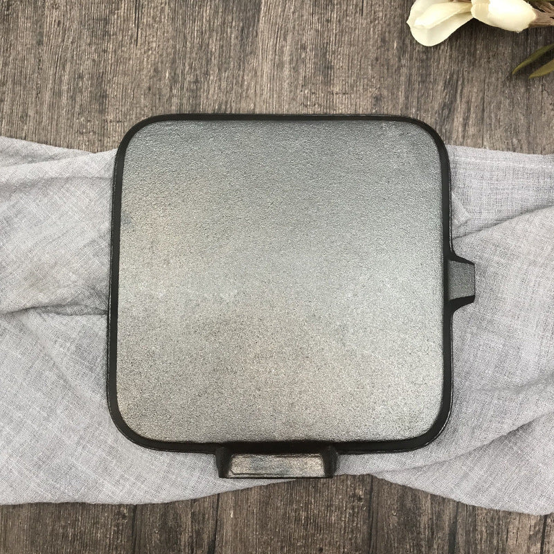 Foldable Cast Iron Camping Steak Skillet Pan
