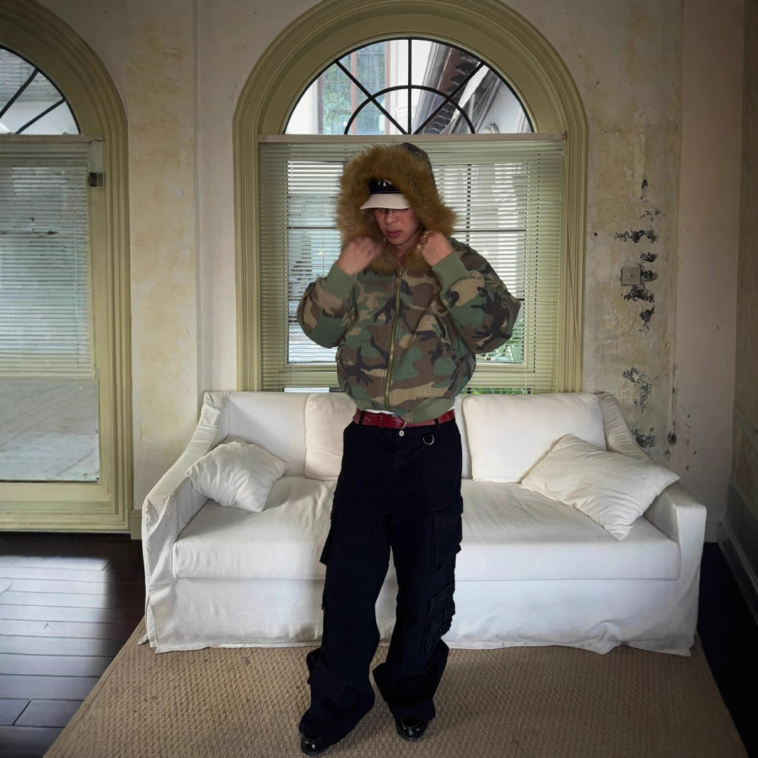 Men's Reversible Camouflage Cotton Jacket
